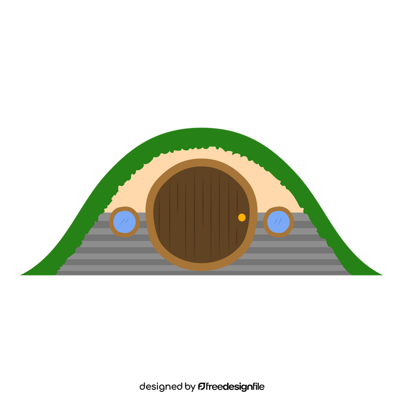 Hobbit house clipart