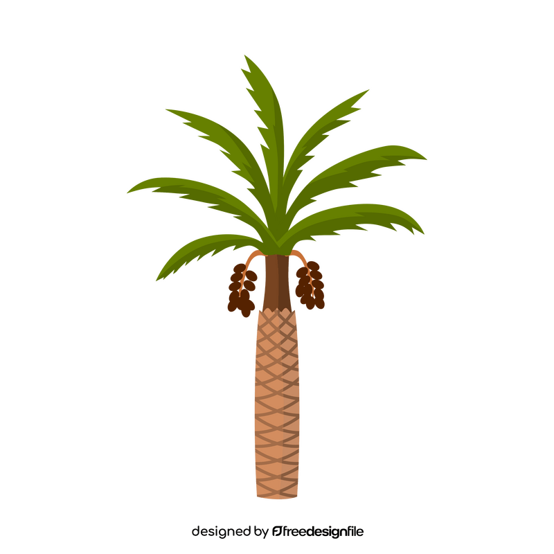 Date palm tree clipart