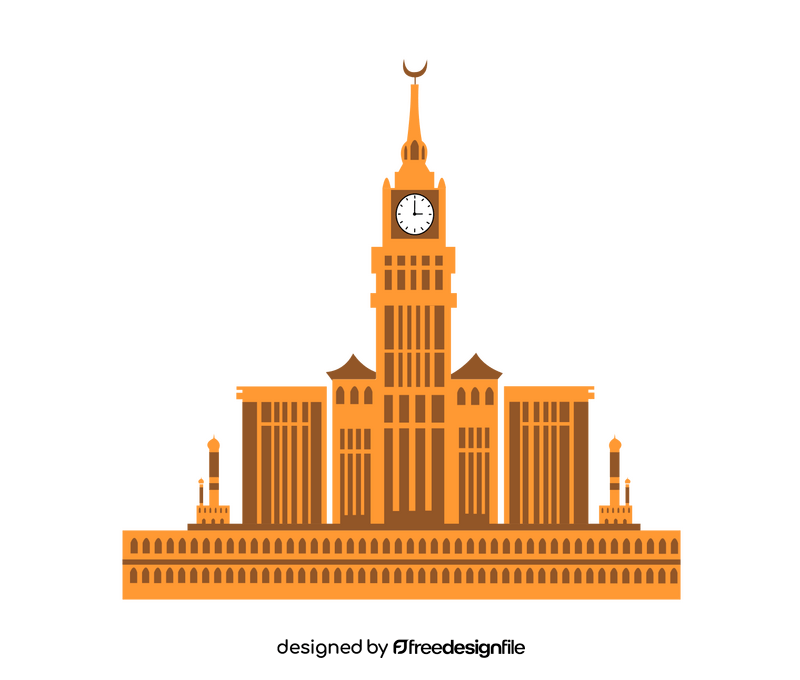 Abraj Al Bait clock tower clipart