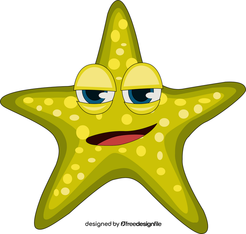Cute starfish clipart