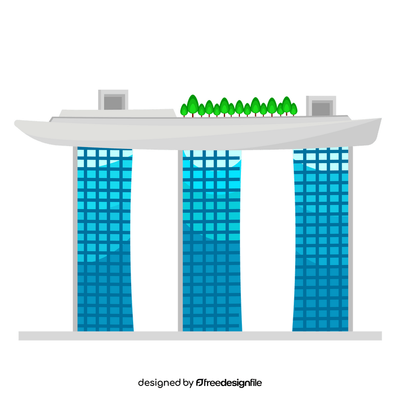 Marina Bay Sands Singapore clipart