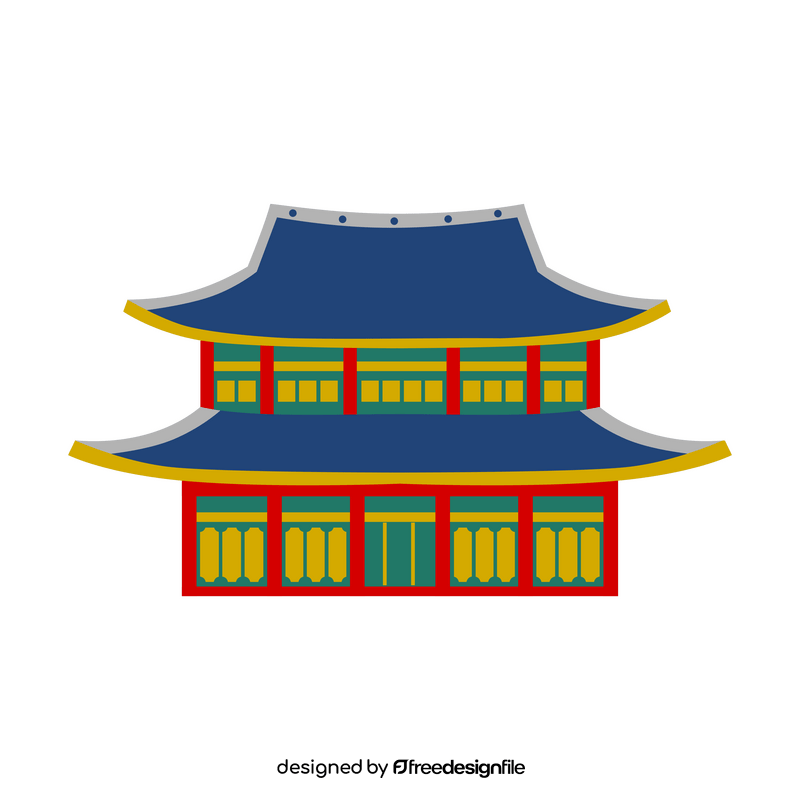 Changdeokgung palace clipart