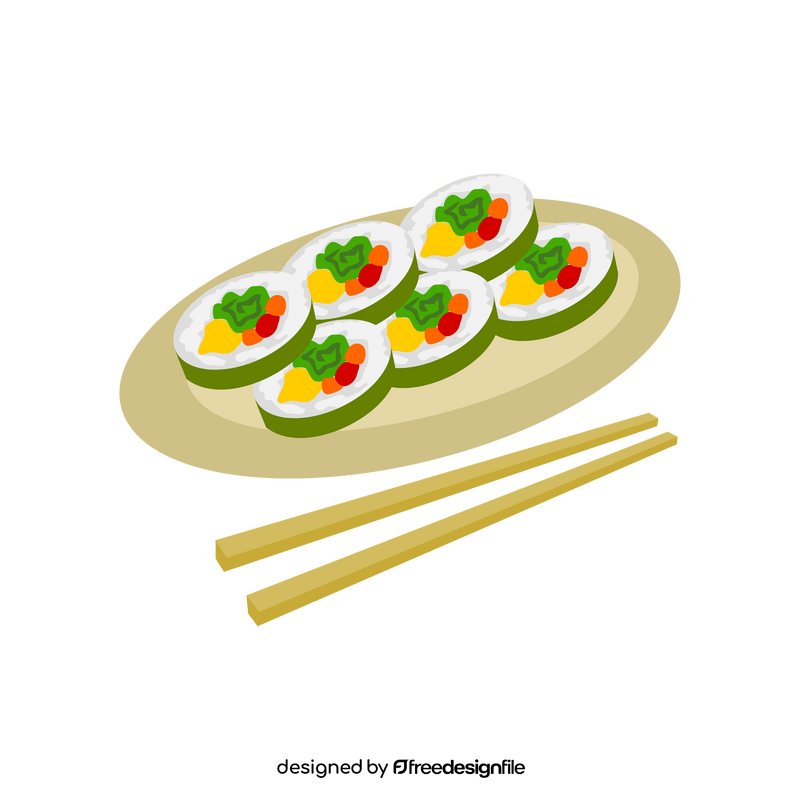 Kimbab clipart