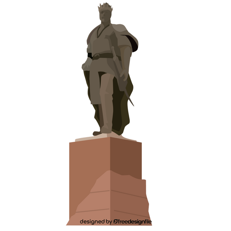 Tamerlane statue clipart