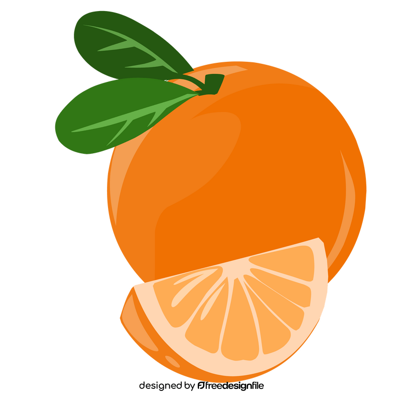 Orange healthy fruit clipart