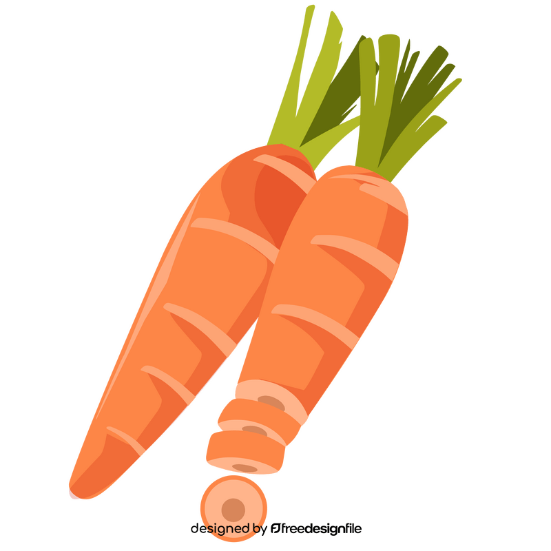 Carrots healthy vegetable clipart