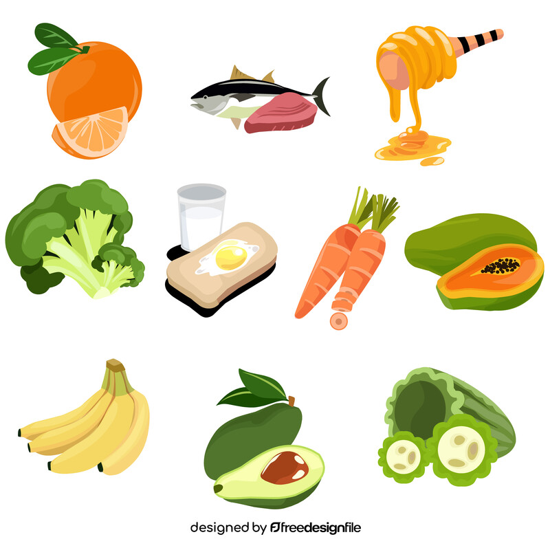 Healthy food vector