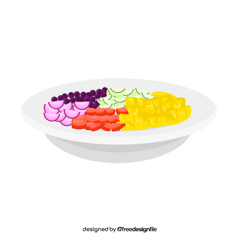 Fruits salad clipart