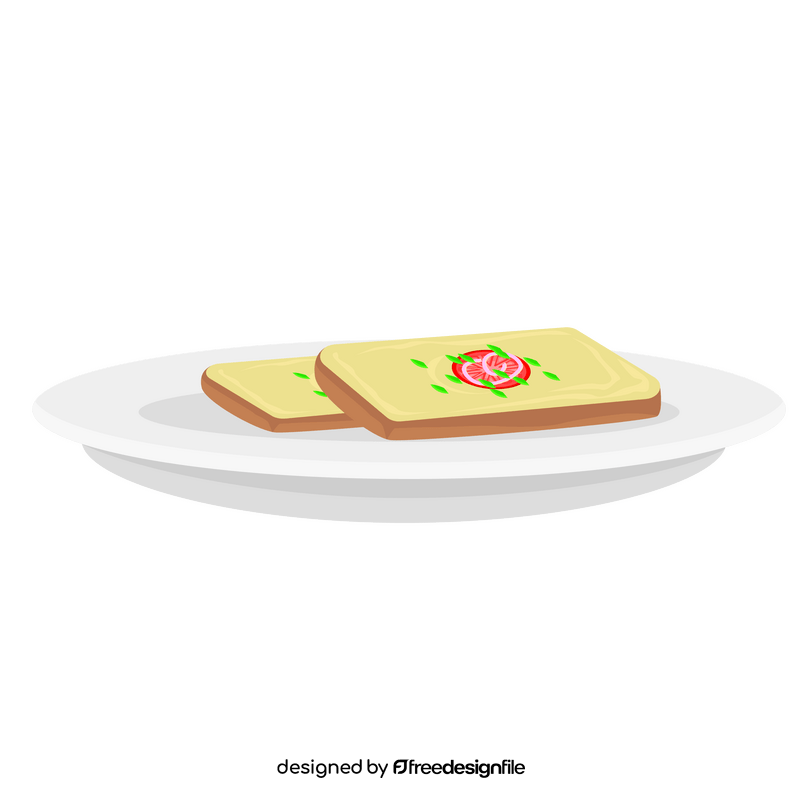 Grilled cheese sandwich clipart