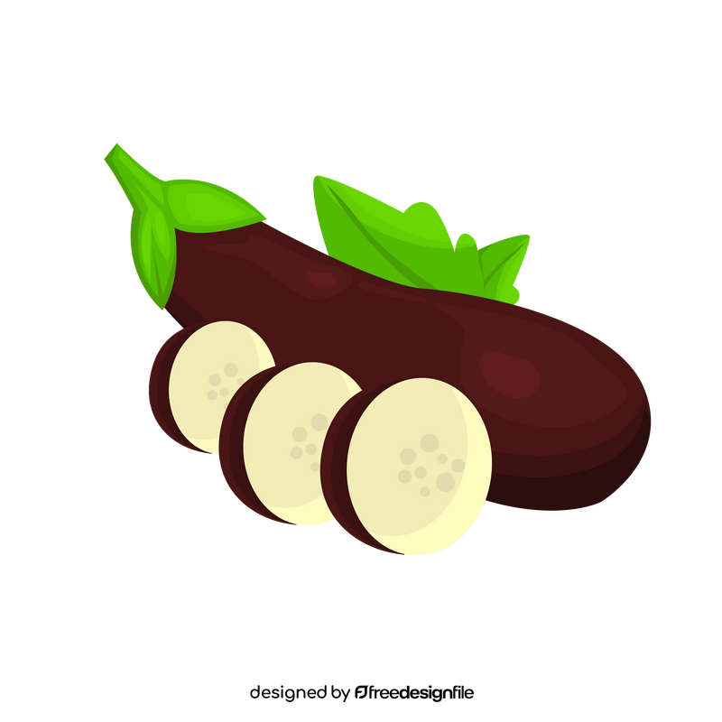 Eggplant healthy vegetable clipart