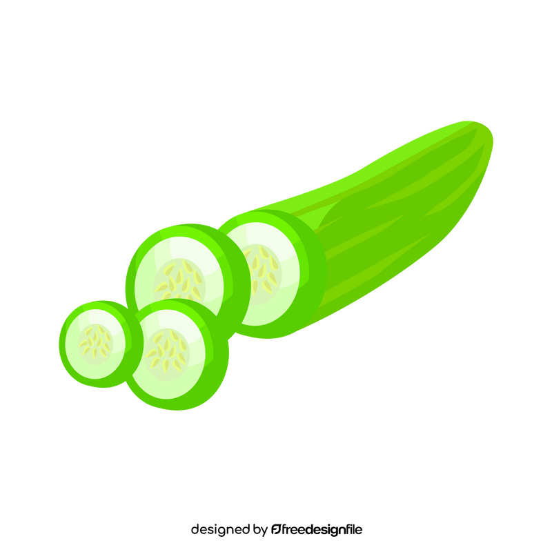 Cucumber healthy vegetable clipart