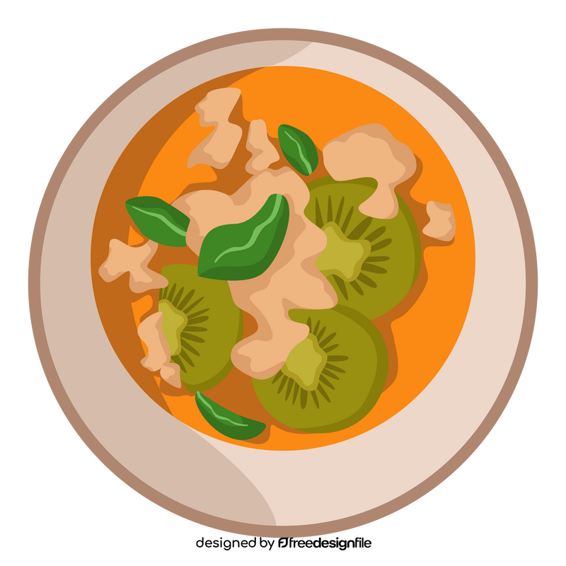 Healthy Food Fruit Soup clipart