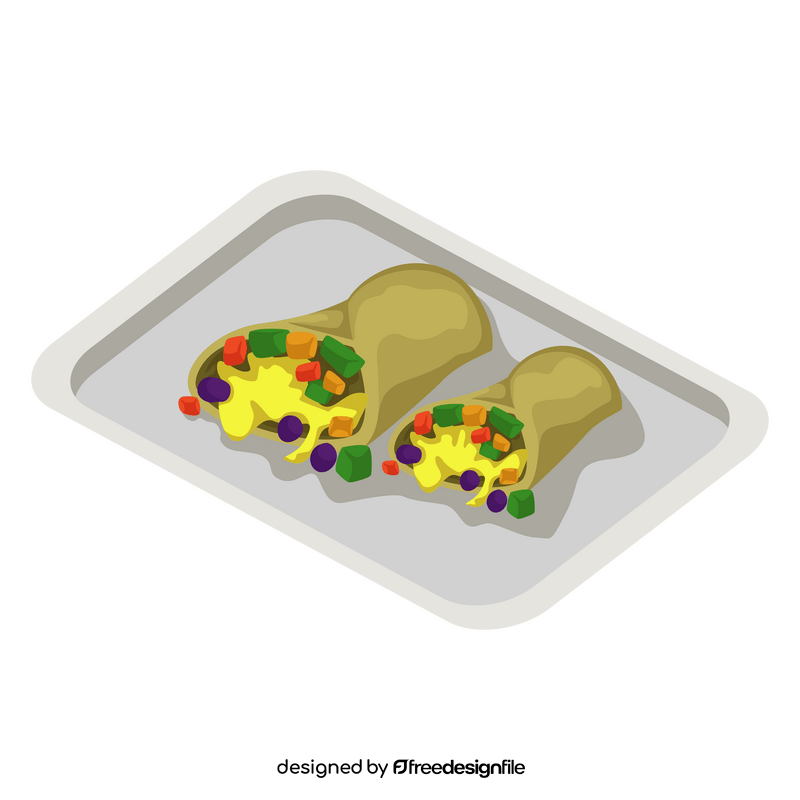 Healthy Food Burrito clipart