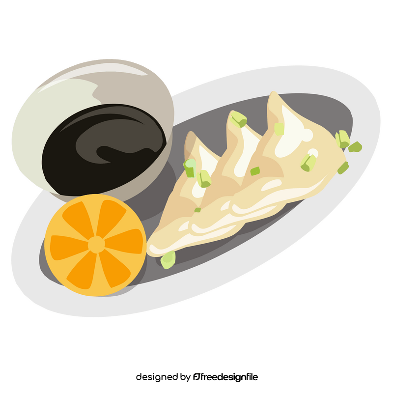 Chinese potstickers clipart