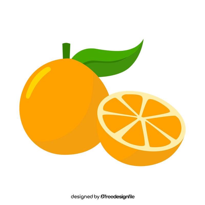 Free orange fruit clipart