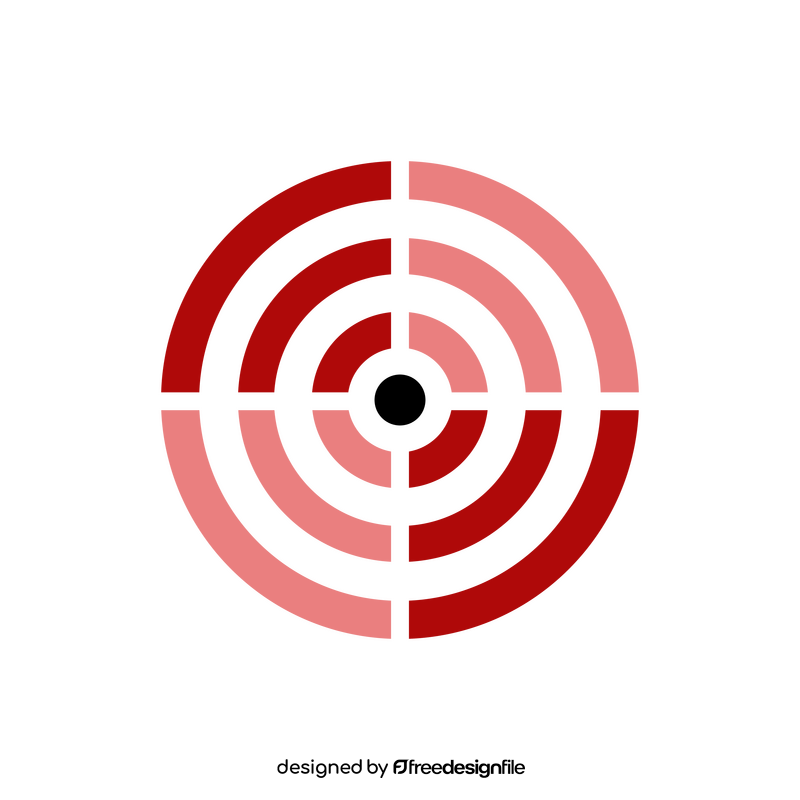 Archery target clipart