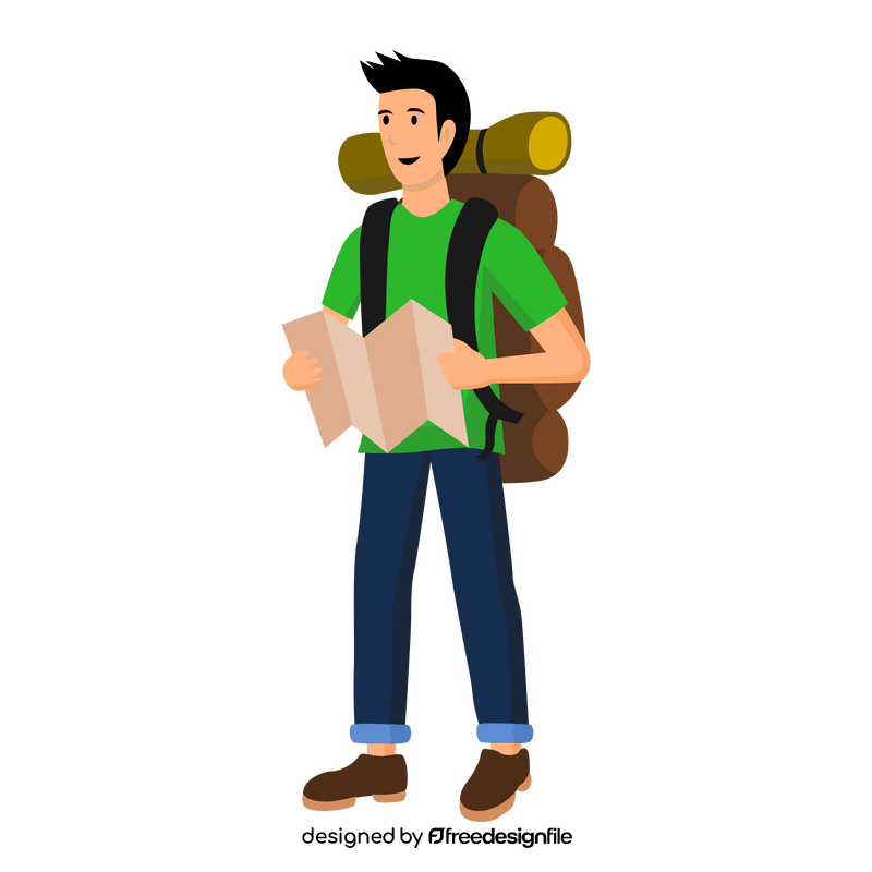 Backpacker clipart