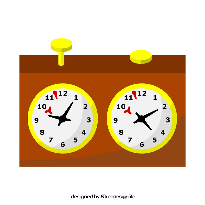 Chess clock clipart