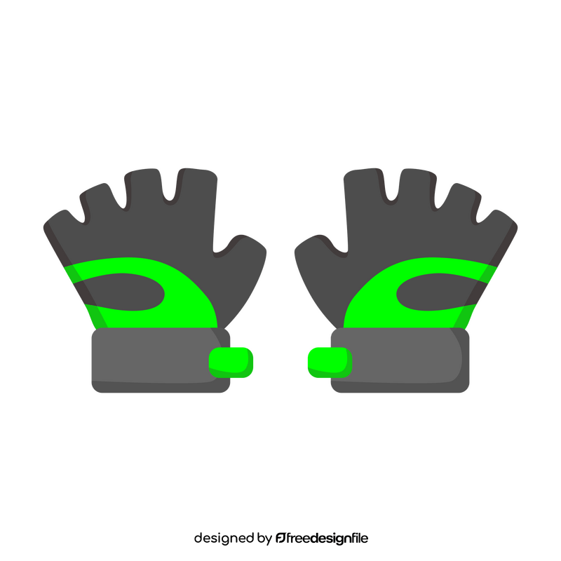 Cycling gloves clipart