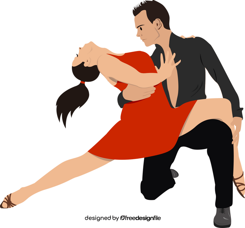 Salsa dance clipart