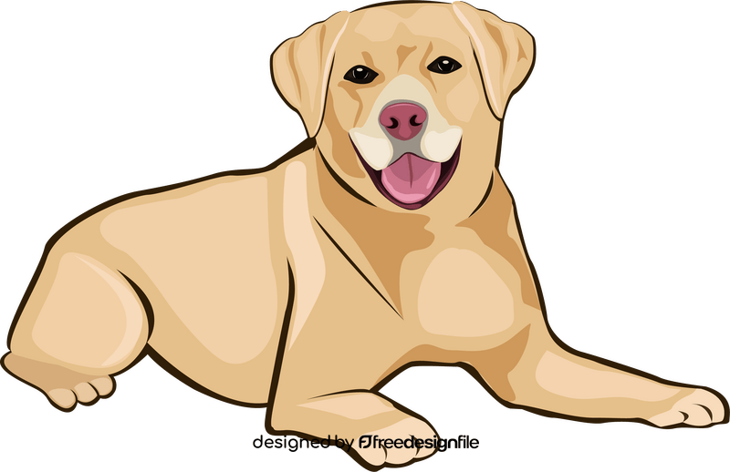 Labrador dog clipart