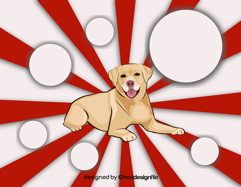 Labrador dog vector