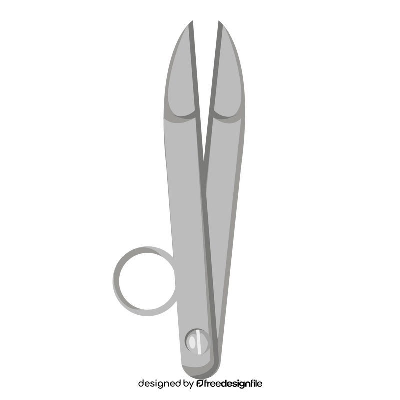 Leather craft scissors clipart