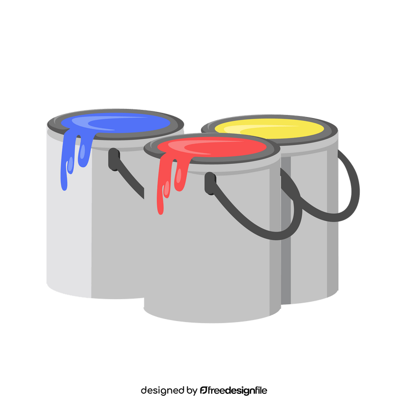 Paint cans clipart