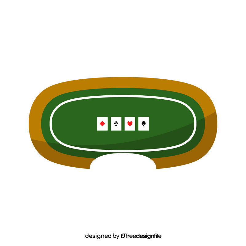 Poker table clipart