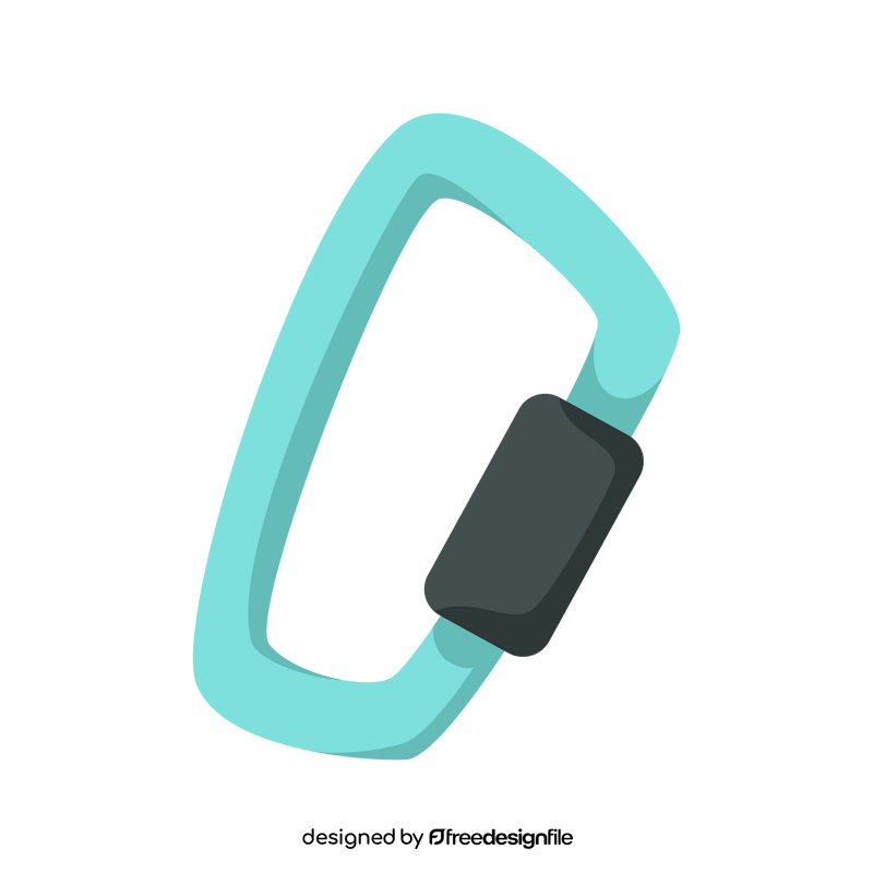 Climbing carabiner clipart