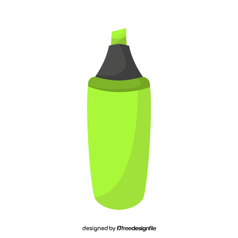 Green highlighter clipart