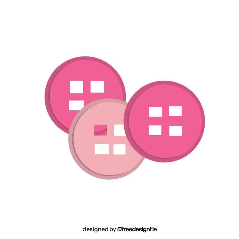 Pink buttons clipart