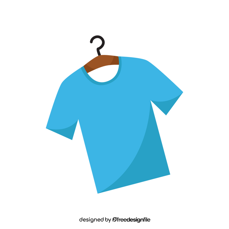 T shirt blue clipart