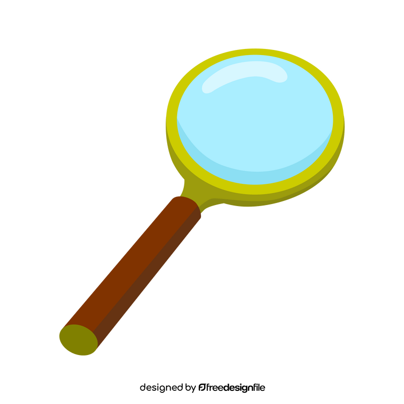 Magnifying glass cartoon clipart