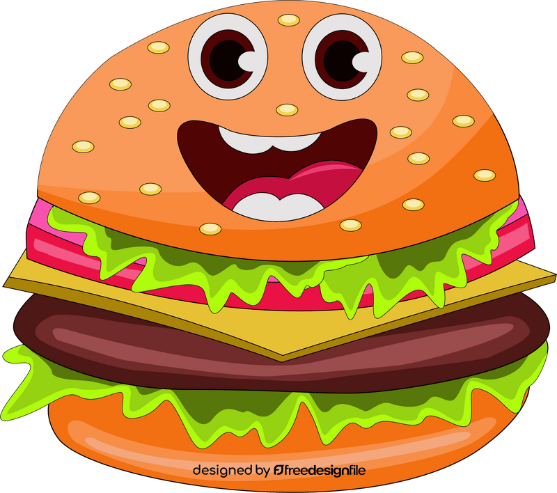 Cute hamburger clipart