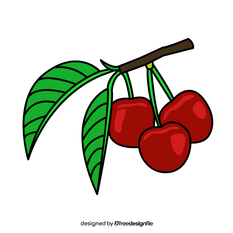 Cherry branch clipart