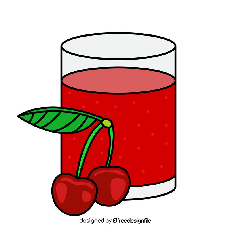 Cherry juice clipart