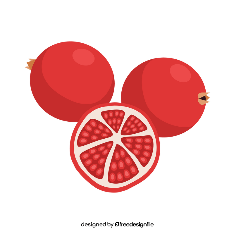 Pomegranates clipart