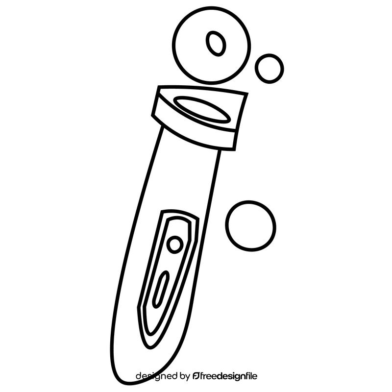 Cartoon alien sword black and white clipart