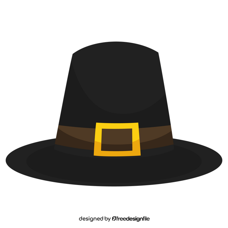 Pilgrim hat clipart