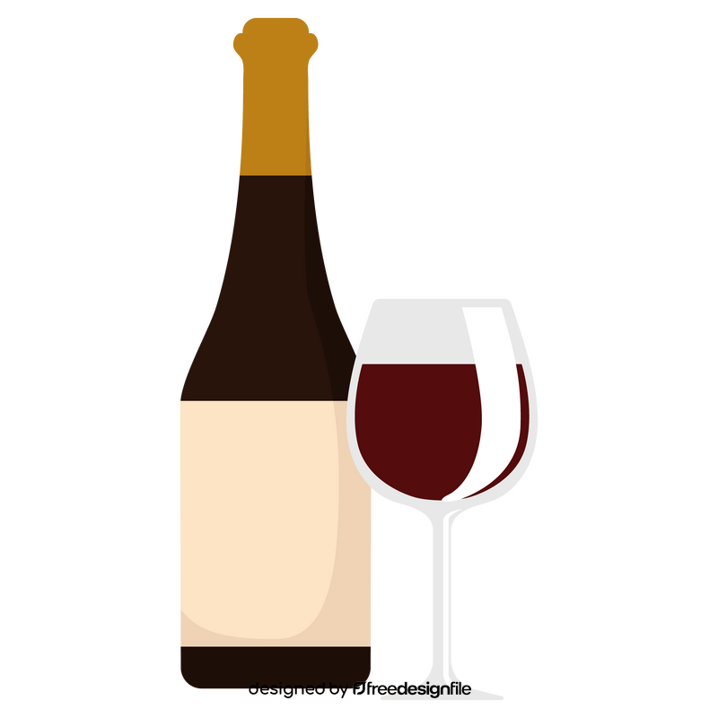 Red wine Thanksgiving clipart