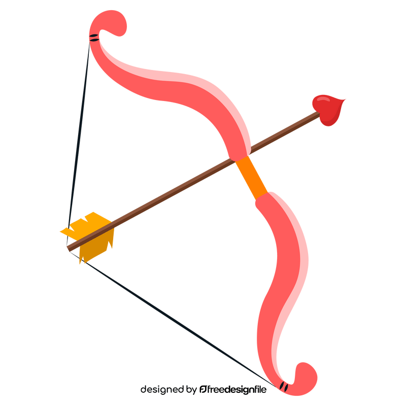 Cupid bow arrow clipart