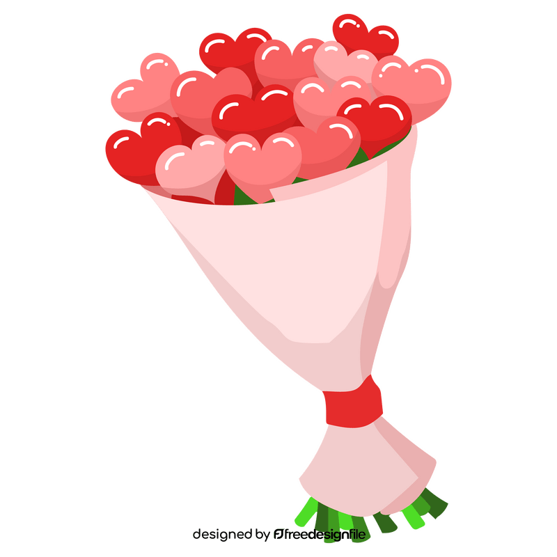 Valentine bouquet clipart