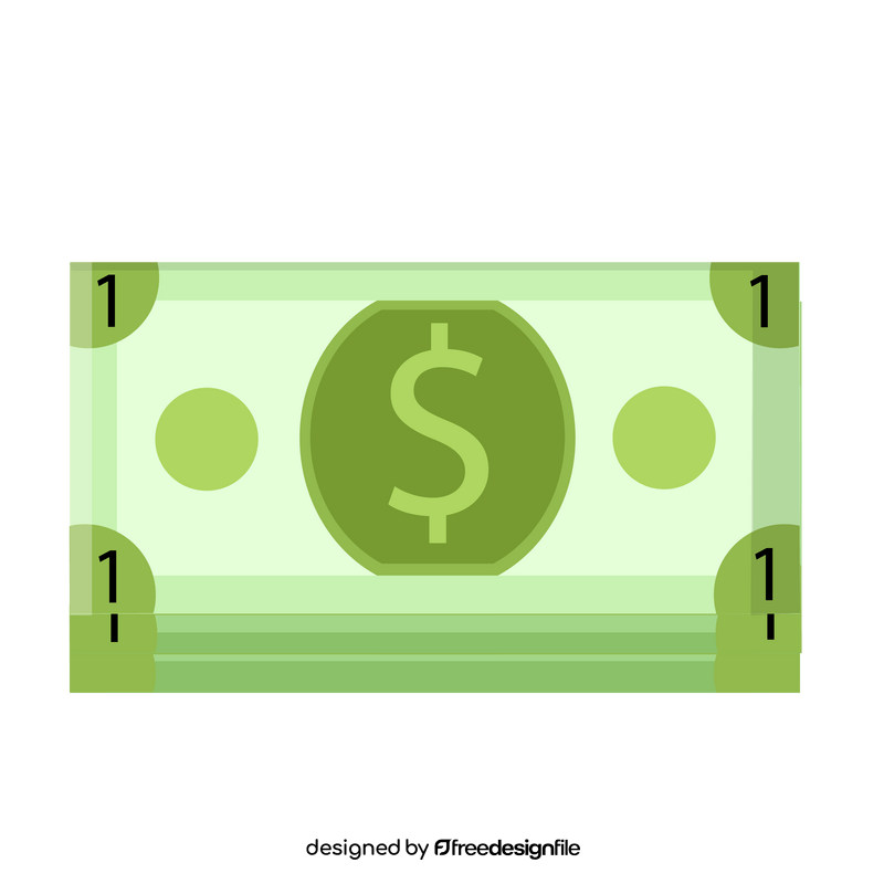 Dollar bill clipart