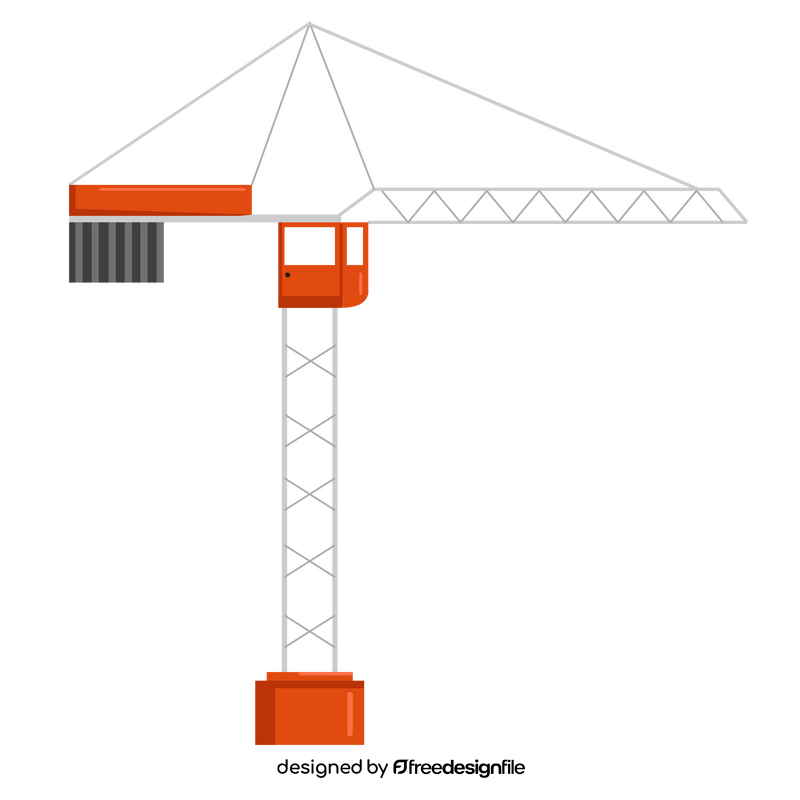 Tower crane clipart