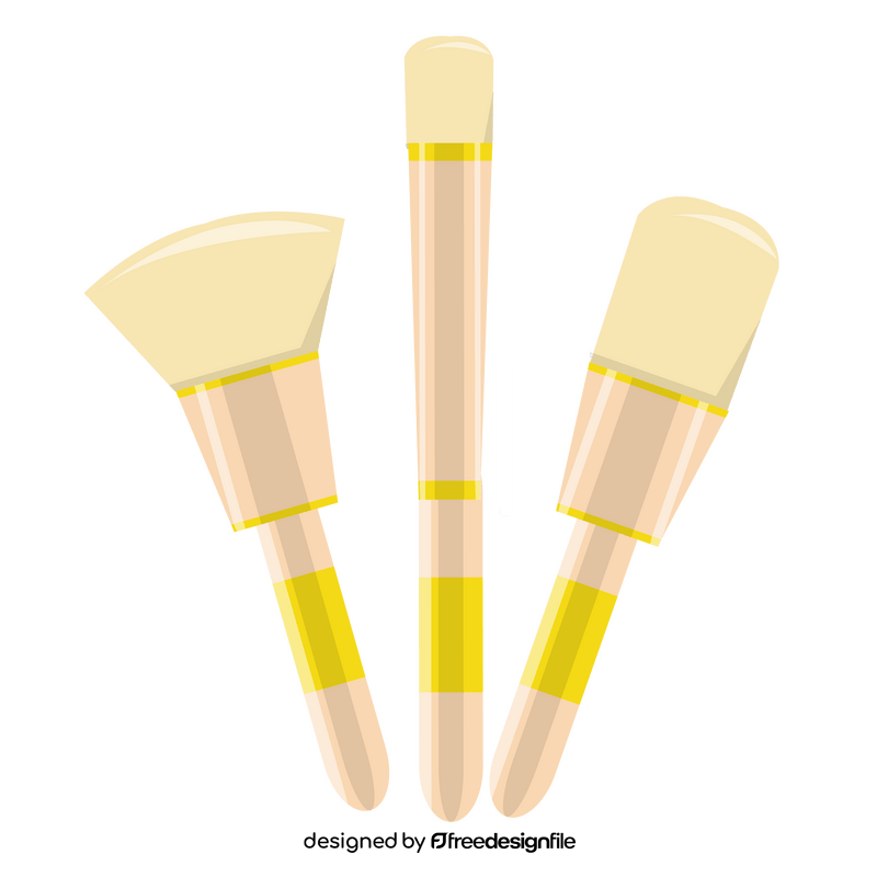 Makeup brush clipart