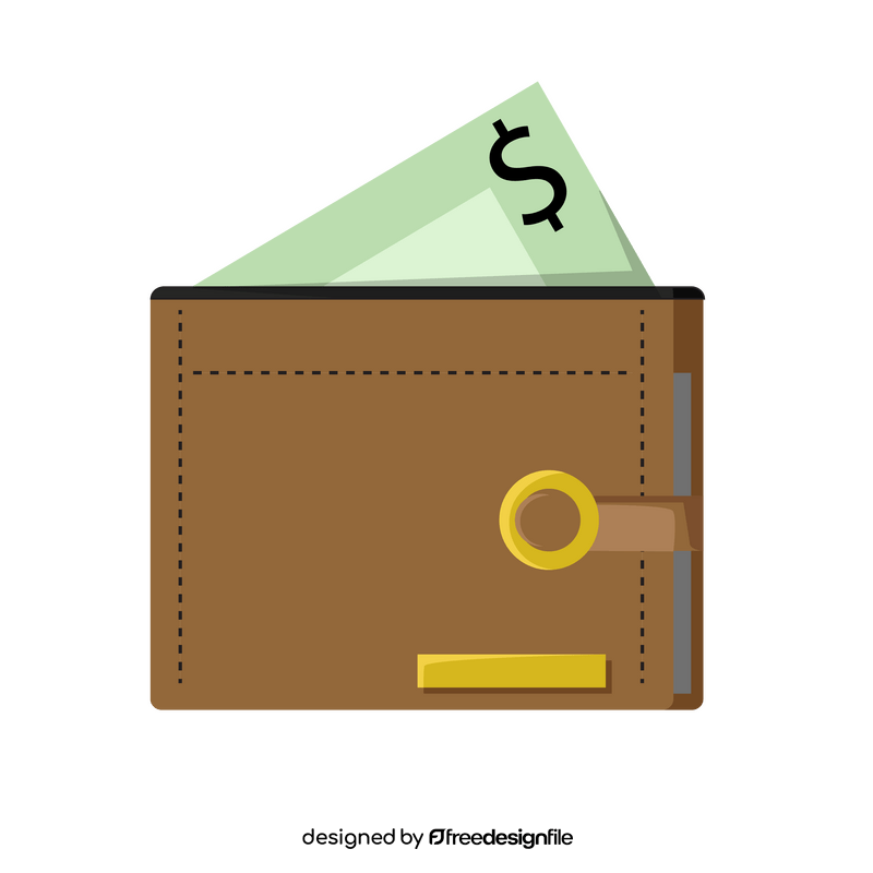 Cashier purse clipart