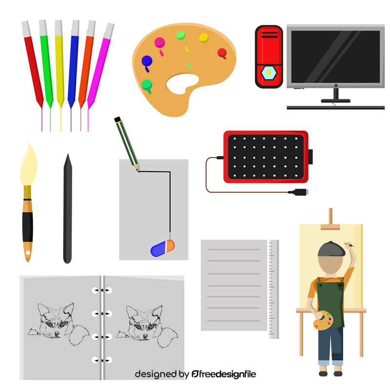 Designer set vector