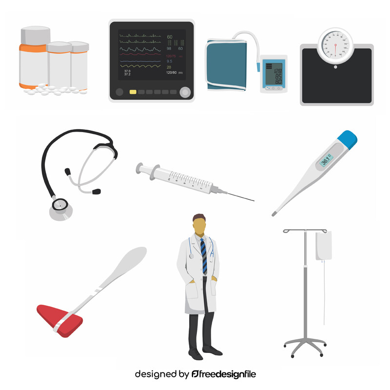 Doctor set vector