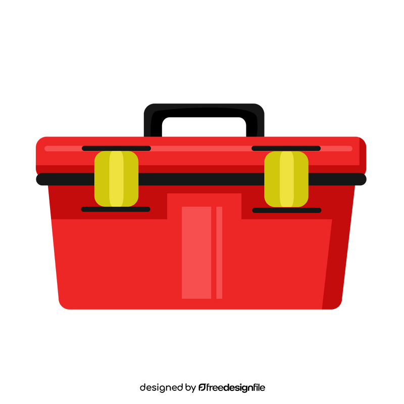 Electrician tool box clipart